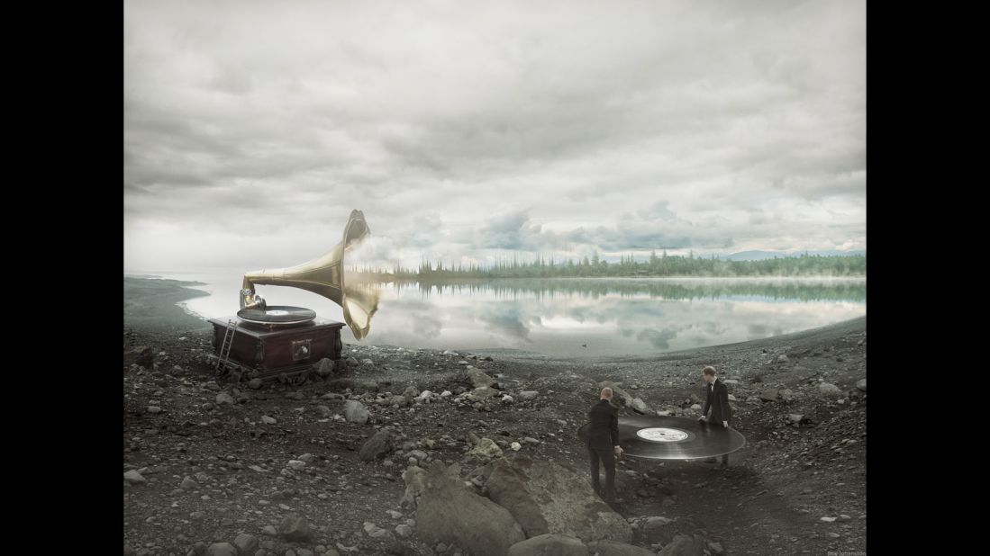 "I usually don't talk too much about my work -- I'd rather hear what other people have to say. I just present my idea and put a title on it and leave it up to the viewer."<br />