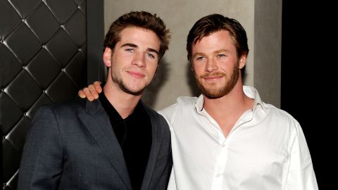 Actor Liam Hemsworth (L) and his brother Chris Hemsworth both appeared in 'Neighbours'.