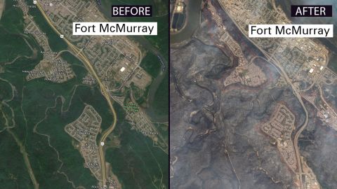 Fort McMurray fire: Before and after
