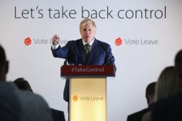 British lawmaker Boris Johnson makes his case for leaving the EU Monday.