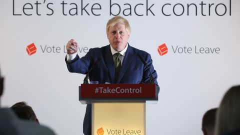 British lawmaker Boris Johnson makes his case for leaving the EU Monday.
