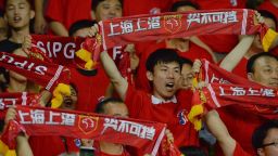 Shanghai SIPG fans react during the AFC Champions League group stage football match between the Melbourne Victory and Shanghai SIPG in Melbourne on February 24, 2016.  Melbourne Victory won the match 2-1.   AFP PHOTO / Paul CROCK IMAGE STRICTLY RESTRICTED TO EDITORIAL USE - NO COMMERCIAL USE / AFP / PAUL CROCK        (Photo credit should read PAUL CROCK/AFP/Getty Images)