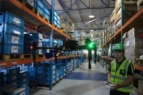 South African start-up <a href="http://www.dronescan.co/" target="_blank" target="_blank">Drone Scan</a> aims to make warehouse workers' lives easier. Its device, which can be attached to drones, scans bar codes of products on any level.