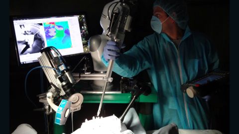This is the Smart Tissue Autonomous Robots, known as STAR, in action.