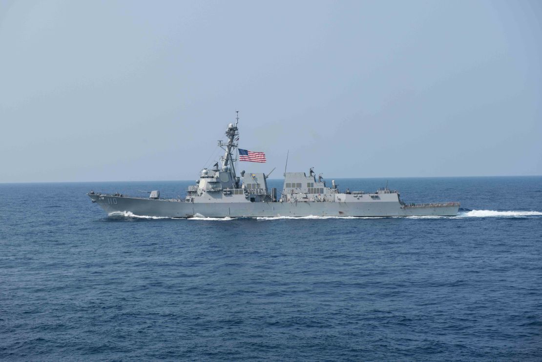 The guided missile destroyer USS William P. Lawrence transits the Philippine Sea earlier this year.