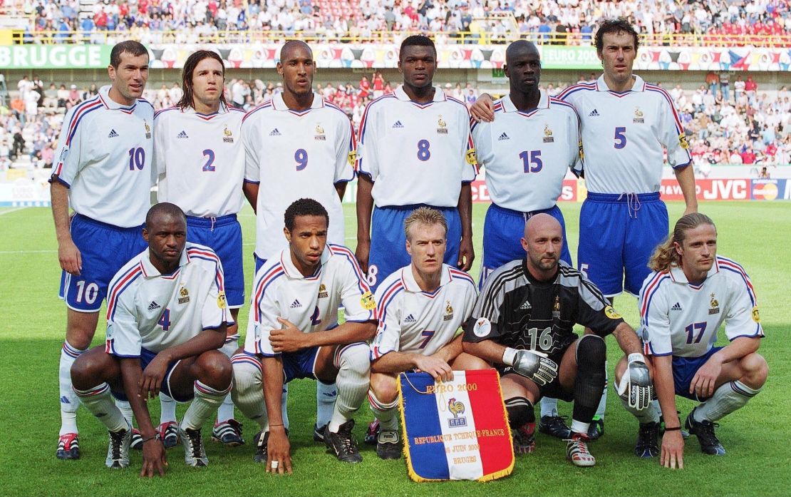 France - Euro 2000, featuring number 8, Desailly. 