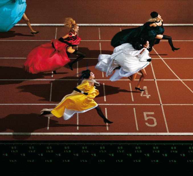 Fashion And Sport Running, by Jean Paul Goude, 1996