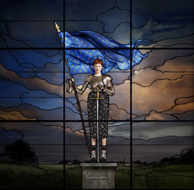 Jessica Chastain As Joan Of Arc, by Jean Paul Goude, 2015