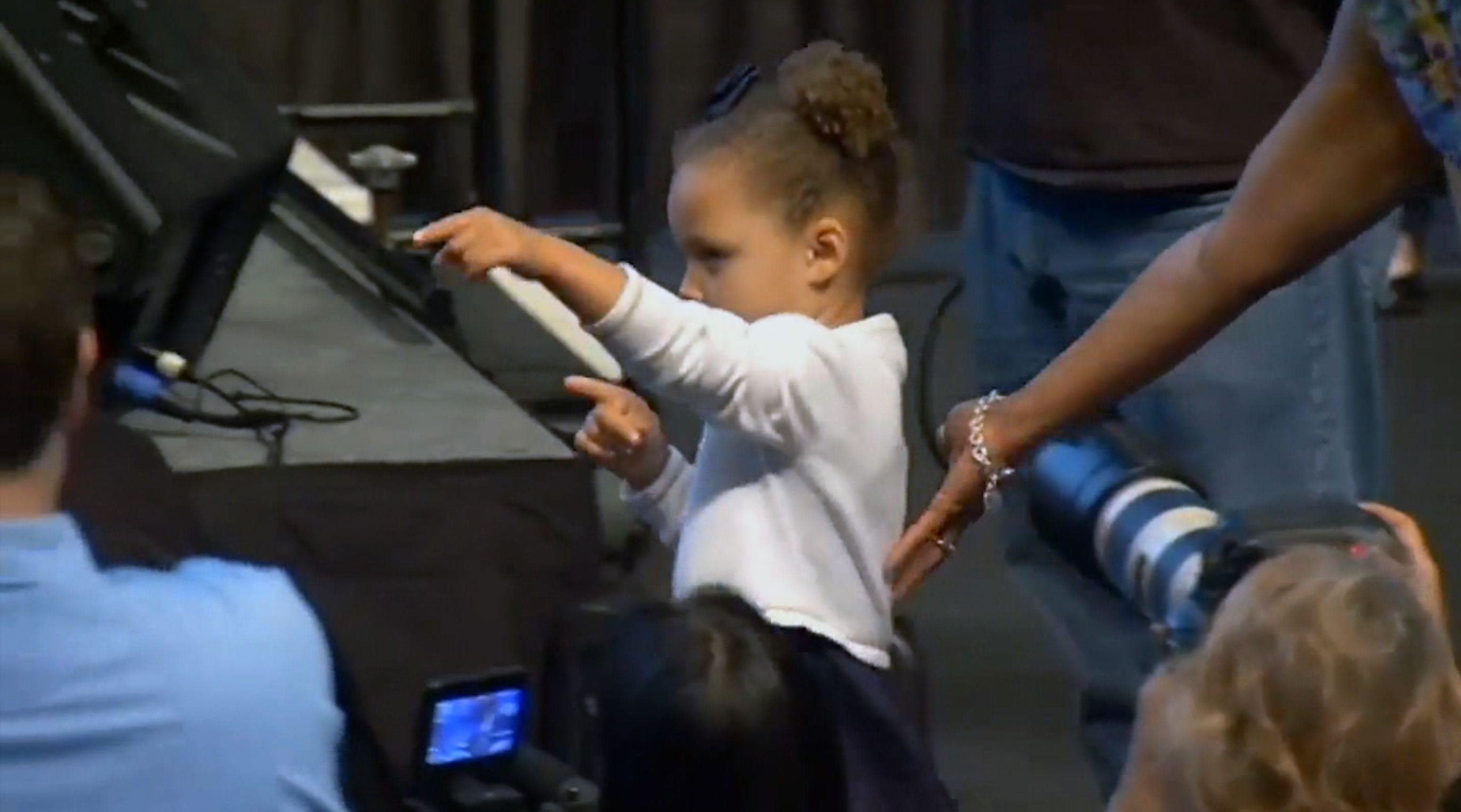 I can't open my eyes': Riley Curry snoozes her way through reality show  appearance