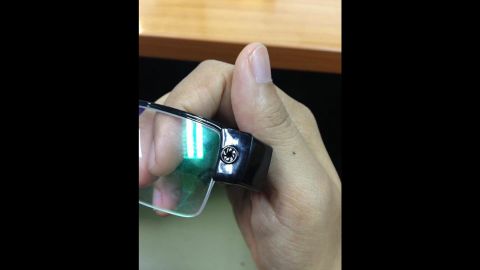The students allegedly used a camera hidden in a pair of glasses to record test questions.