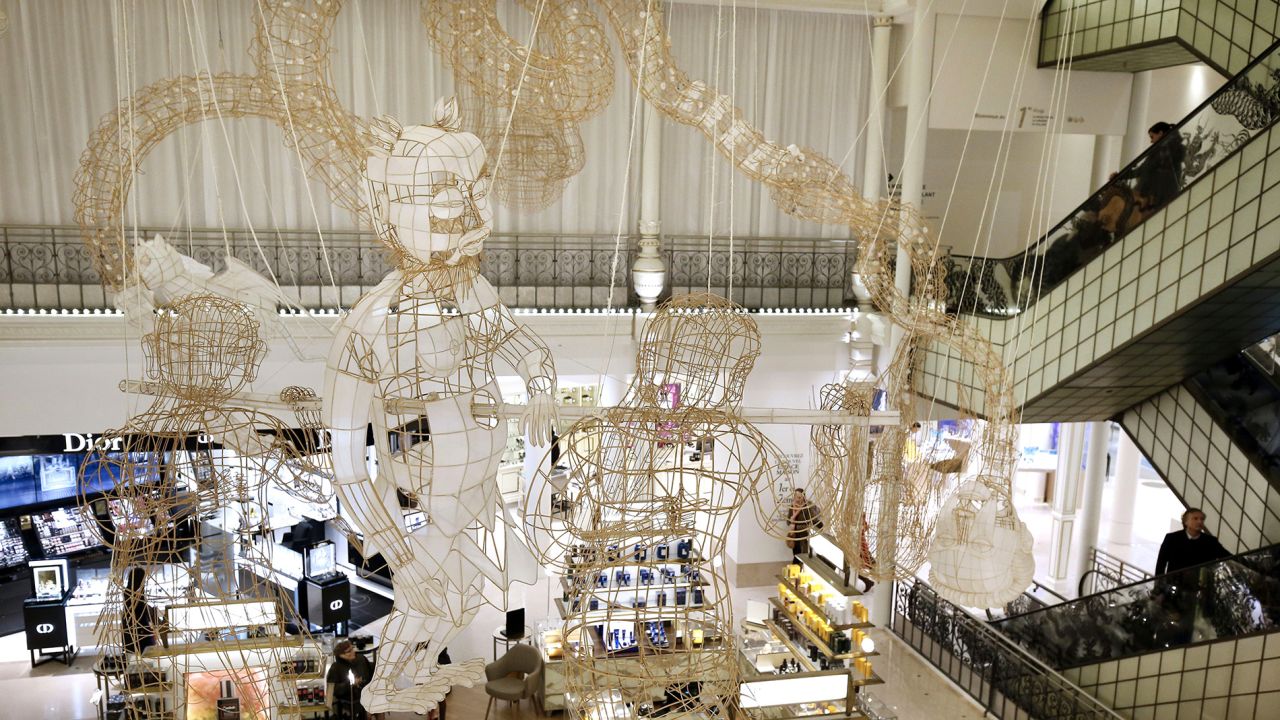 In January 2016, Ai Weiwei displayed his "Child's Play" art collection in Le Bon Marche. 