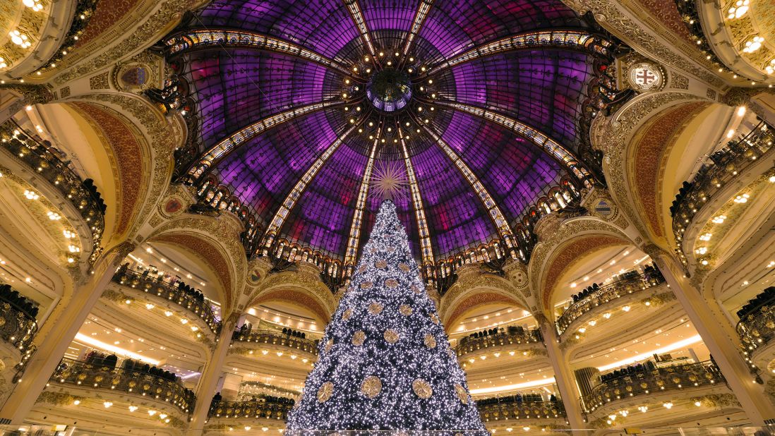 The lavishly designed Galeries Lafayette is the epitome of the golden age of department stores. Its rooftop terrace offers great views of the French capital.