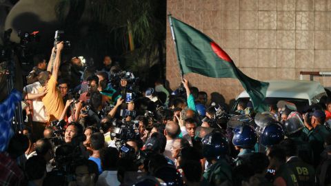 Police were deployed to manage the crowds.