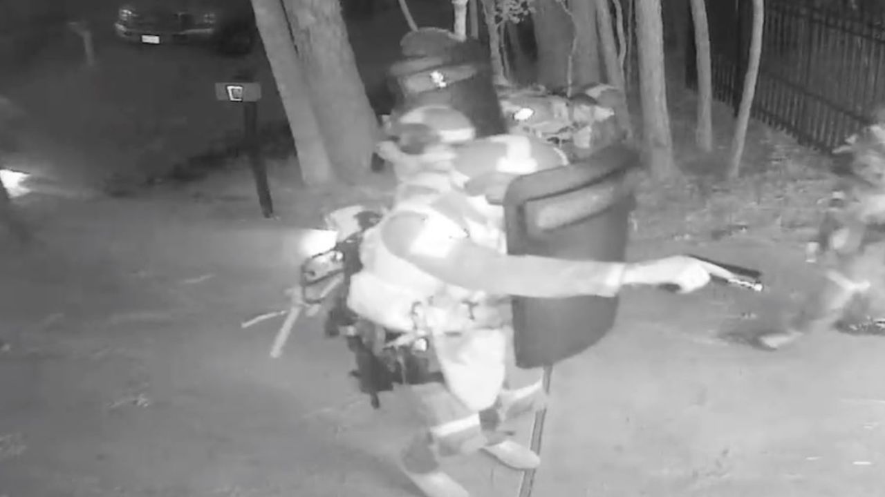 Armed agents circled Jeff Pike's home in January.