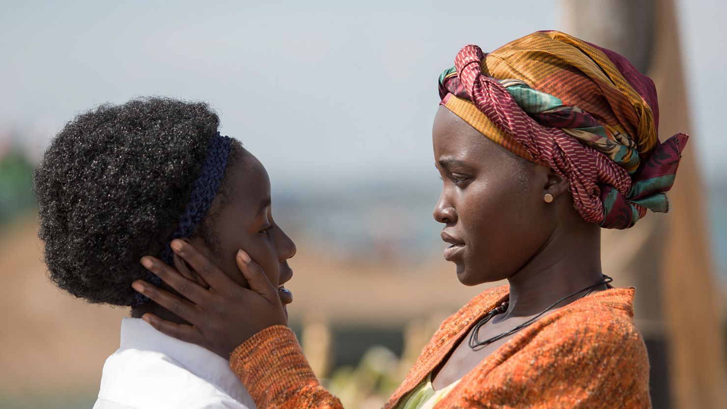 Lupita Nyong'o and Madina Nalwanga in "Queen of Katwe", Disney's film about the life of Phiona Mutesi.