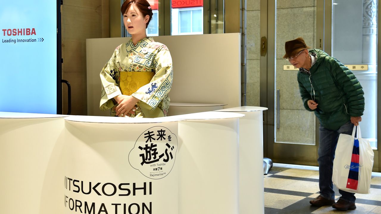 Nihonbashi Mitsukoshi Main Store "employs" a robot named Aiko Chihira as a receptionist. It also has a team of color analysts who can choose the perfect tie for its customers, should they need one.