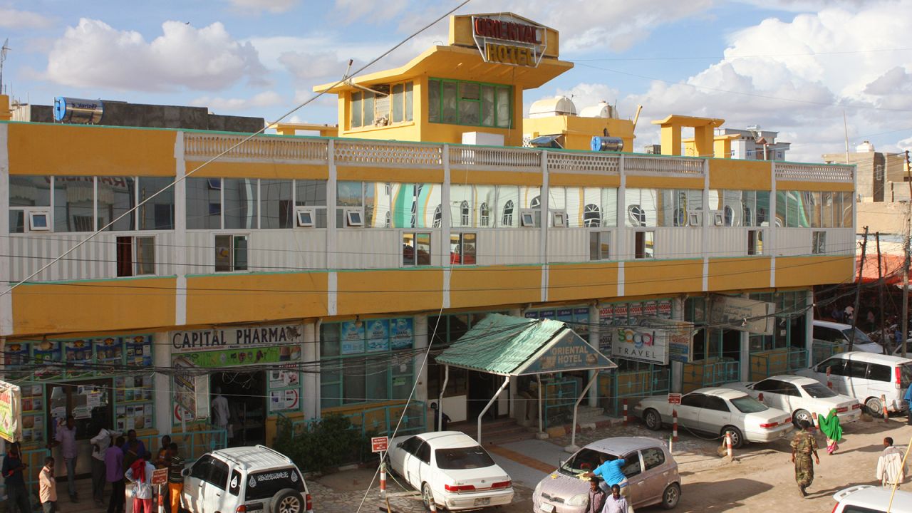 The frontage of Somaliland's, and quite possibly the Horn of Africa's, greatest hotel: the Oriental. This grand but weary rest stop oozes a charm often lacking in more upscale venues.