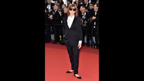 Susan Sarandon attends the "Cafe Society" premiere and the Opening Night Gala during the 69th annual Cannes Film Festival on May 11 in Cannes, France.