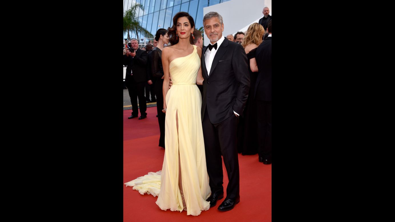 George Clooney and his wife, Amal