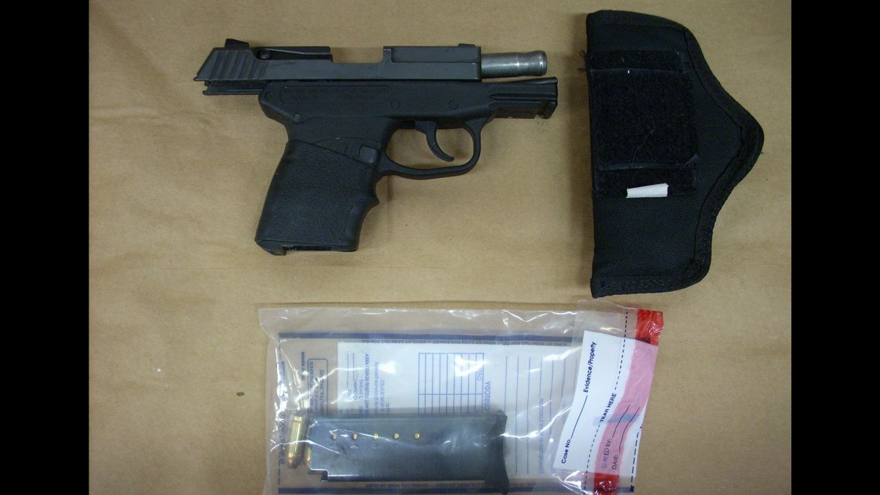 The gun George Zimmerman used to kill Trayvon Martin on February 26, 2012, in Sanford, Florida.