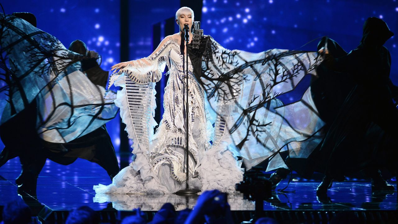 Eurovision has always been a stage for outlandish costume design. Here, Croatia's Nina Kraljic rehearses during the jury show May 9, 2016, in Stockholm, Sweden. Check out standout costumes from this year's song contest and previous competitions:
