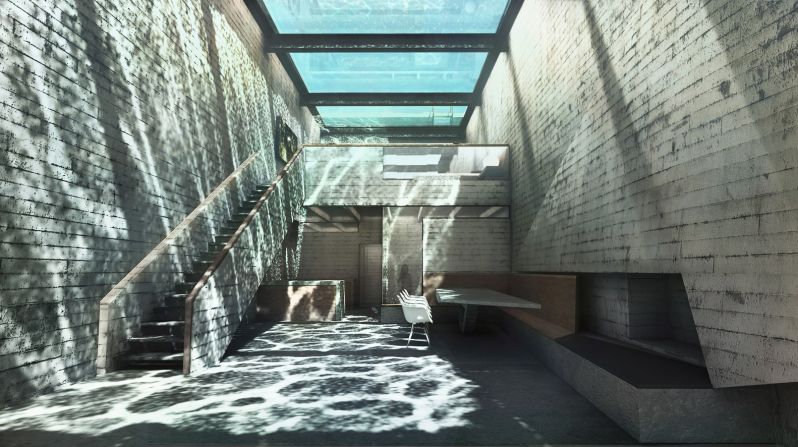 It will be topped by an infinity pool that doubles as a skylight.