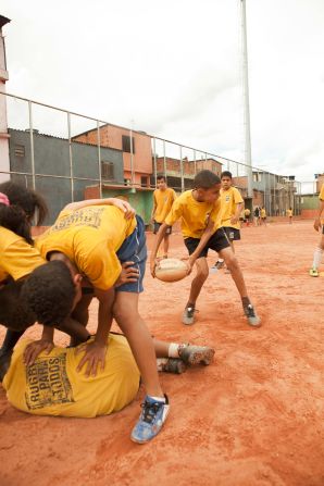 Originally, they just played rugby in training sessions on a dust bowl of a pitch shared with local football teams.