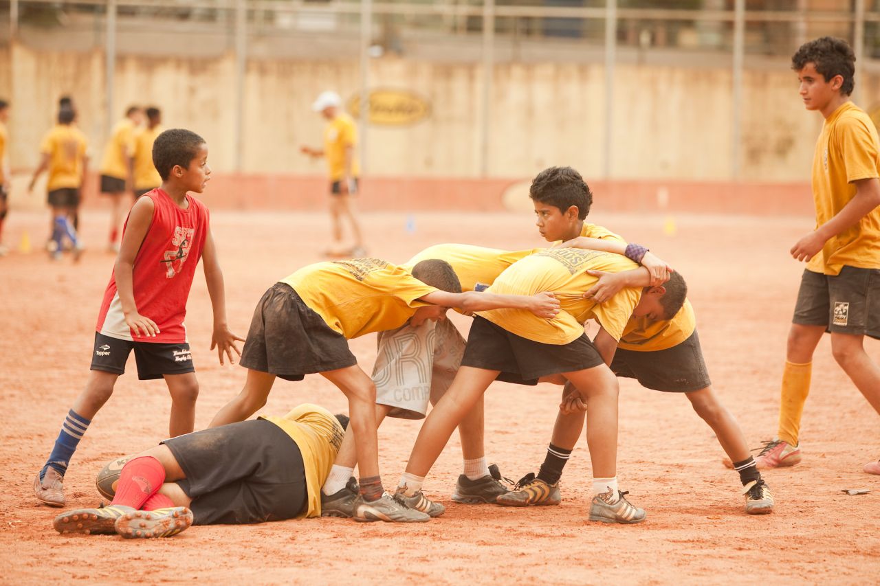 Originally with little money for the project, the pair worked as volunteers getting youngsters off the streets and into rugby.