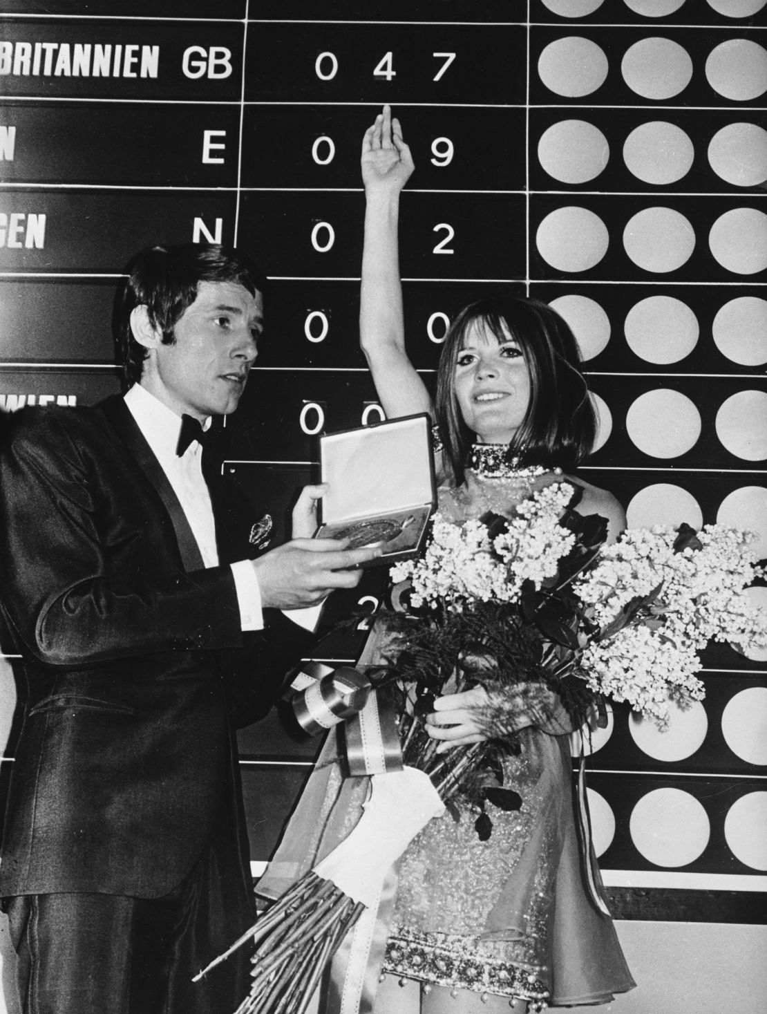 British singer Sandie Shaw wins Eurovision in 1967 with her song "Puppet on a String." 