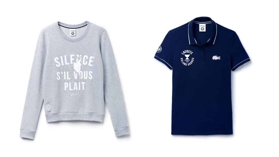 Lacoste Sport x Roland Garros blue T-shirt