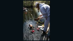 The discovery of stone tools alongside mastodon bones in a Florida river shows that humans settled the southeastern United States as much as 1,500 years earlier than scientists previously believed, according to a research team led by a Florida State University professor. This site on the Aucilla River  about 45 minutes from Tallahassee  is now the oldest known site of human life in the southeastern United States. It dates back 14,550 years.
