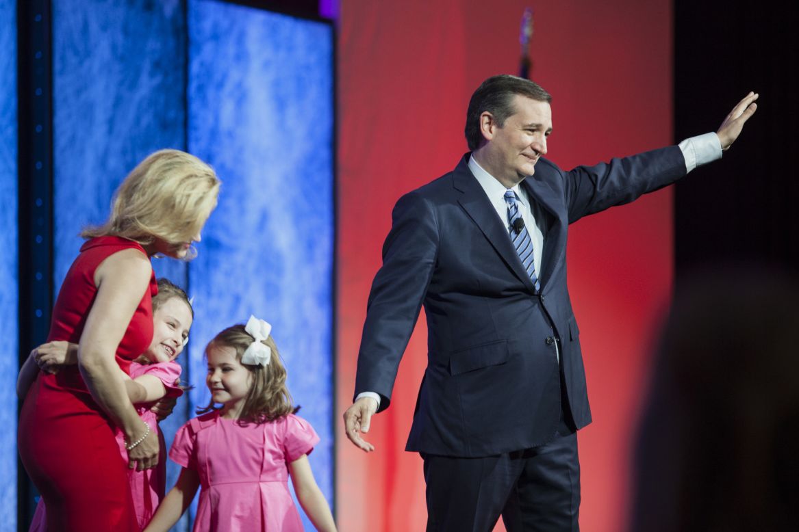 Sen. Ted Cruz, a 2016 Republican presidential candidate who suspended his campaign, waves during<a href="http://www.cnn.com/2016/05/14/politics/ted-cruz-texas-republican-convention/index.html" target="_blank"> the 2016 Texas Republican Convention</a> in Dallas on Saturday, May 14.