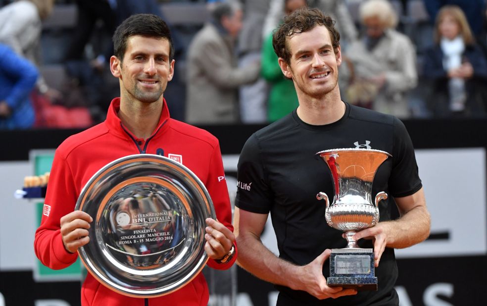 He won his first title of 2016 at the Italian Open in Rome, downing Djokovic in the final to lift the trophy without conceding a set.  