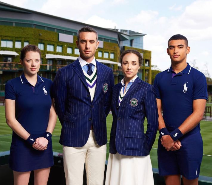 The classic American sportswear brand Polo Ralph Lauren's have been the official outfitters at Wimbledon since 2006. Umpires, ballgirls, linesmen: everyone will be in Ralph come July in London. 