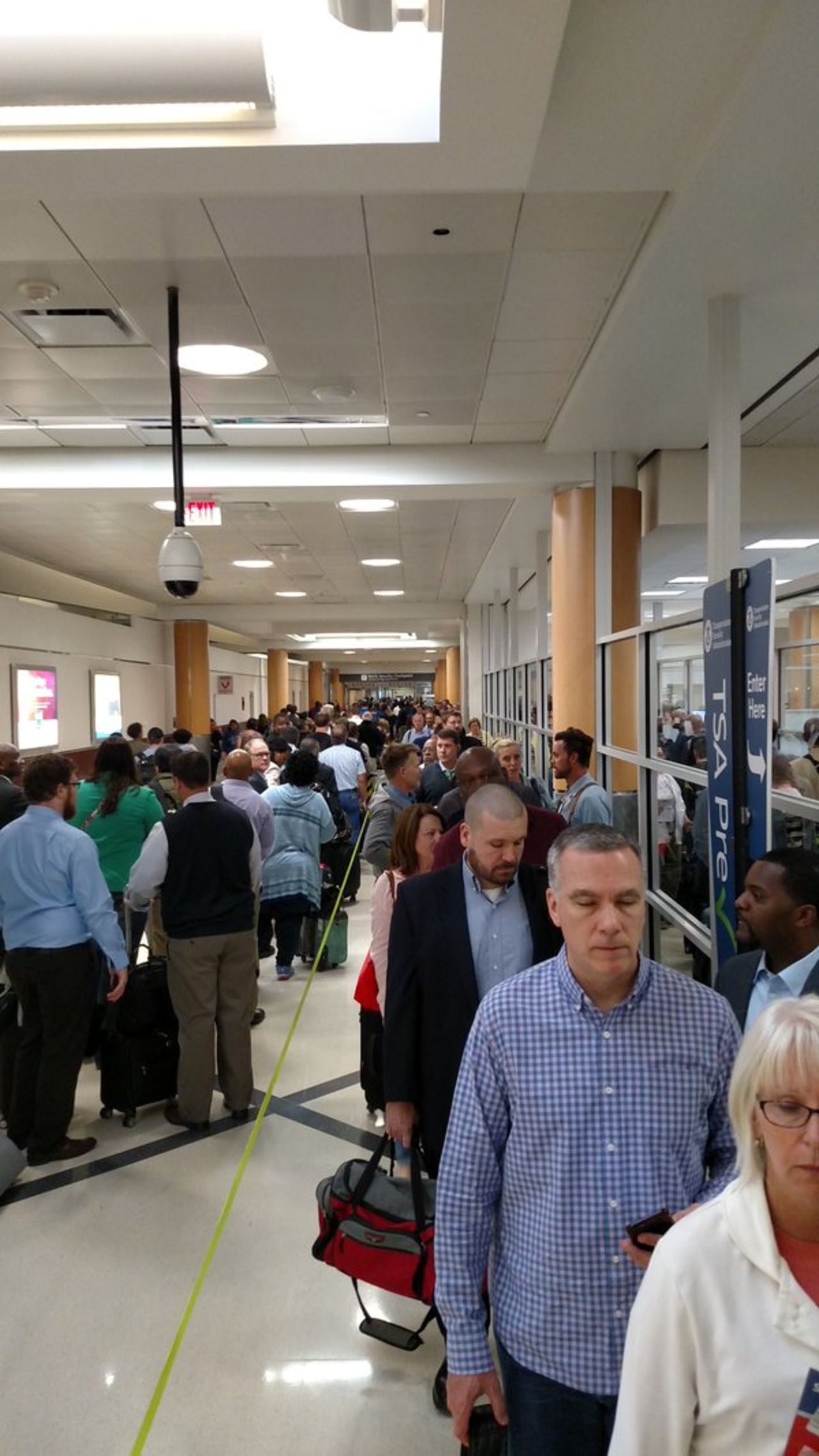 The TSA PreCheck was 45 minutes long on Monday at Atlanta's Hartsfield-Jackson International Airport, one traveler says.