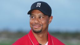 NASSAU, BAHAMAS - DECEMBER 06:  Tiger Woods of the United States waits on the 18th green after the final round of the Hero World Challenge at Albany, The Bahamas on December 6, 2015 in Nassau, Bahamas  (Photo by Scott Halleran/Getty Images)