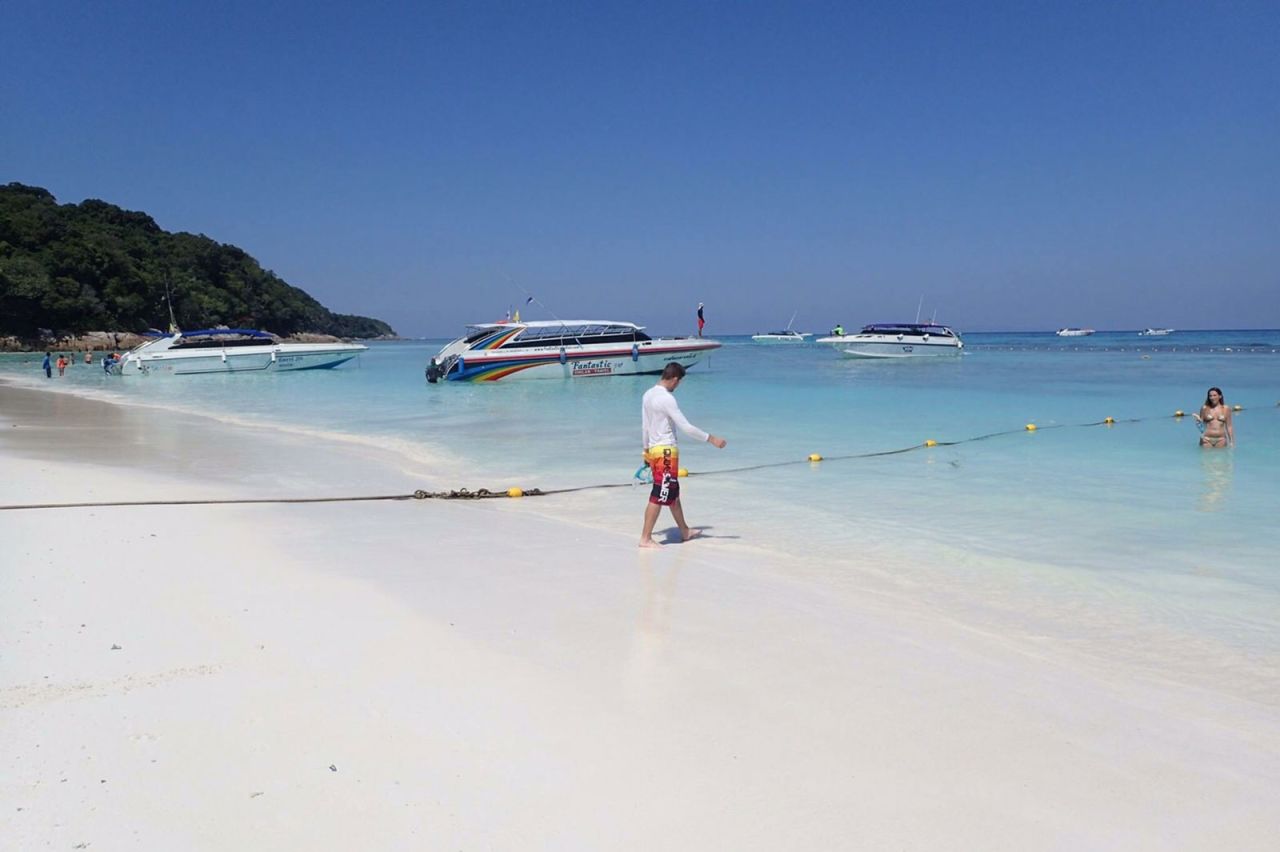 Tourist boats are blamed for leaching gasoline into the island's waters.