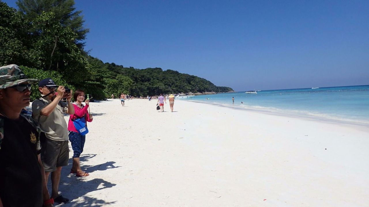 Koh Tachai can only accommodate a few hundred visitors a day, but some days there are 2,000.