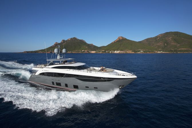 Judges said the 35.2m semi-custom yacht from UK builder Princess triumphed due to an exterior design "which incorporates a variety of functional areas in which to relax and dine, as well as her contemporary yet ageless interior."