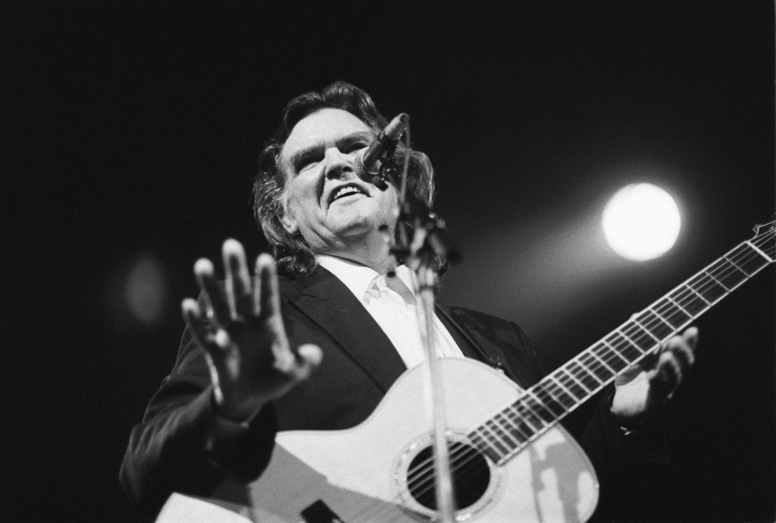 Guy Clark performs at the Paradiso in 1992 in Amsterdam,