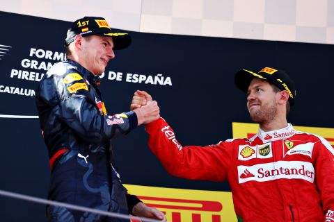 The 18-year-old eclipsed Sebastian Vettel, who finished third in Spain last season, as the youngest-ever driver to win an F1 race. 