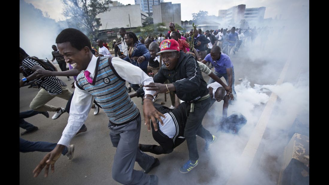 "It's one thing for such violence to occur in actively ongoing clashes, but another when that level of violence is meted out on people running away or lying on the ground -- as was the case with the man beaten and kicked repeatedly by a riot policeman while collapsed in the street," Curtis said. 
