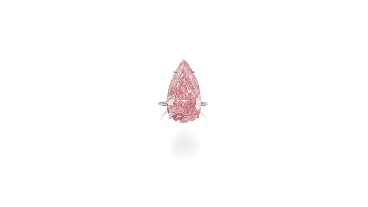 The diamond was sold for $31.6 million by Sotheby's at an auction in Geneva in May 2016. The price makes it the most expensive Fancy Vivid pink diamond to sell at auction.<br />