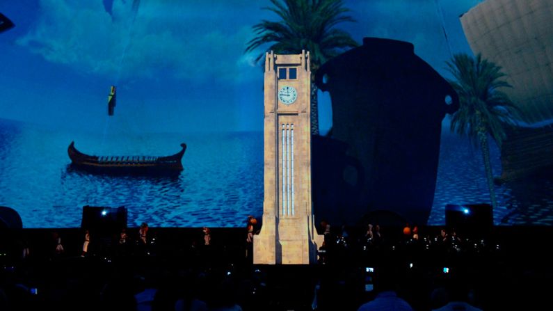 Beirut's fate at the hands of Phoenician, Roman, Ottoman and French invaders and colonists are explored in the show using dramatic 360-degree light projections.
