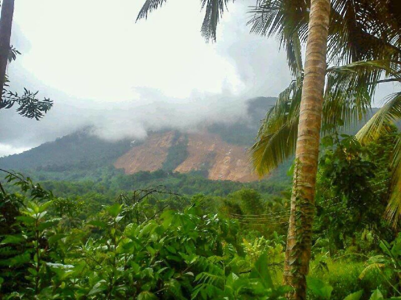 A landslide in Aranayake in central Sri Lanka buried three villages. 