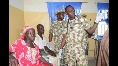 Amina Ali after escaping the clutches of Boko Haram.