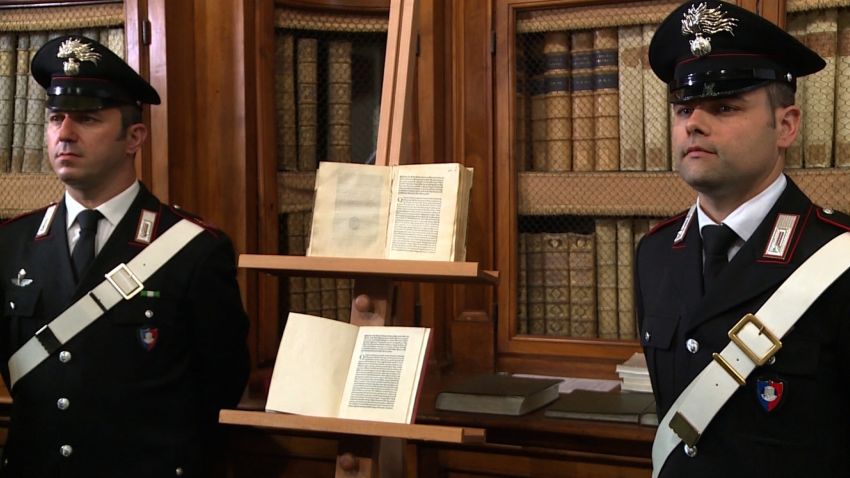 A rare copy of a 15th century letter describing Christopher Columbus' trip to the Americas has been returned to Italian authorities after being stolen from a library in Florence and replaced with a forged copy in 2012.