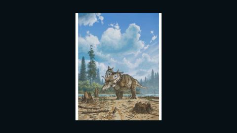 An artist illustration shows the Spiclypeus shipporum. Illustration is by Mike Skrepnick.