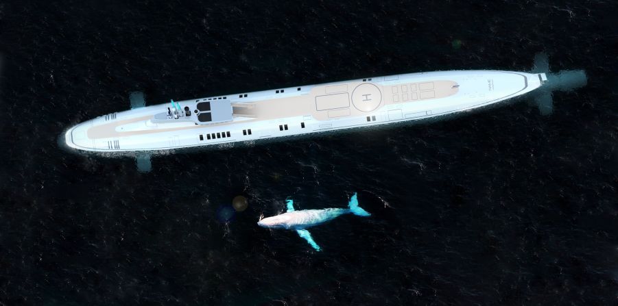 While it may look like a regular submarine, the design from Austrian firm Migaloo, which comes in sizes ranging from 72 meters to 283 meters in length, offers up all the opulence of the yachting world -- whether you're above or below the ocean's surface. Its dimensions are the same as the U.S. Navy's Virginia-class attack submarines, which reportedly cost $2.3 billion to build.