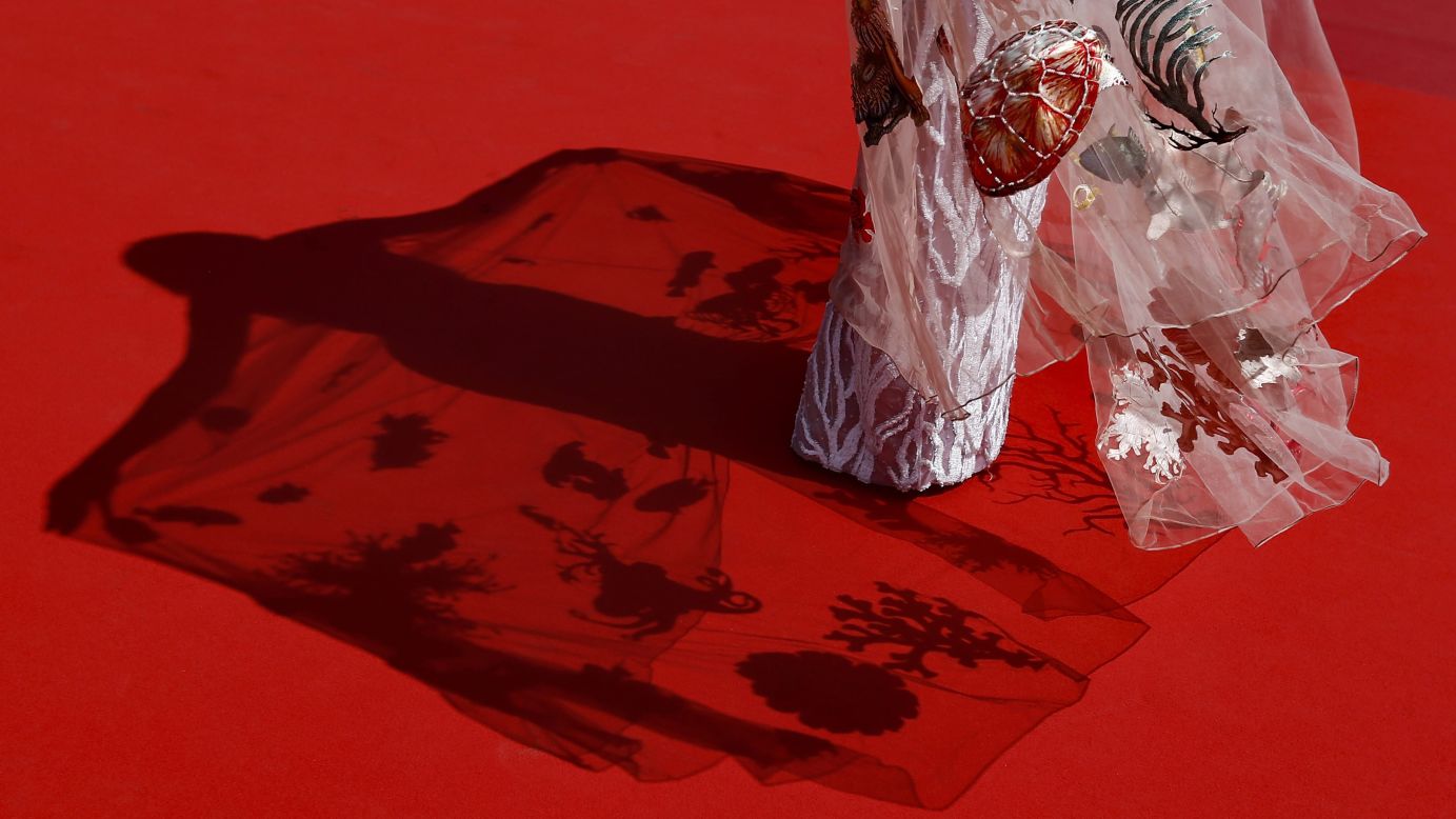 A guest arrives for the "Ma'Rosa" screening at the Cannes Fiim Festival in Cannes, France, on Wednesday, May 18. <a href="http://www.cnn.com/2016/05/12/entertainment/gallery/cannes-red-carpet-2016/index.html" target="_blank">See more red-carpet photos from the festival's various events</a>